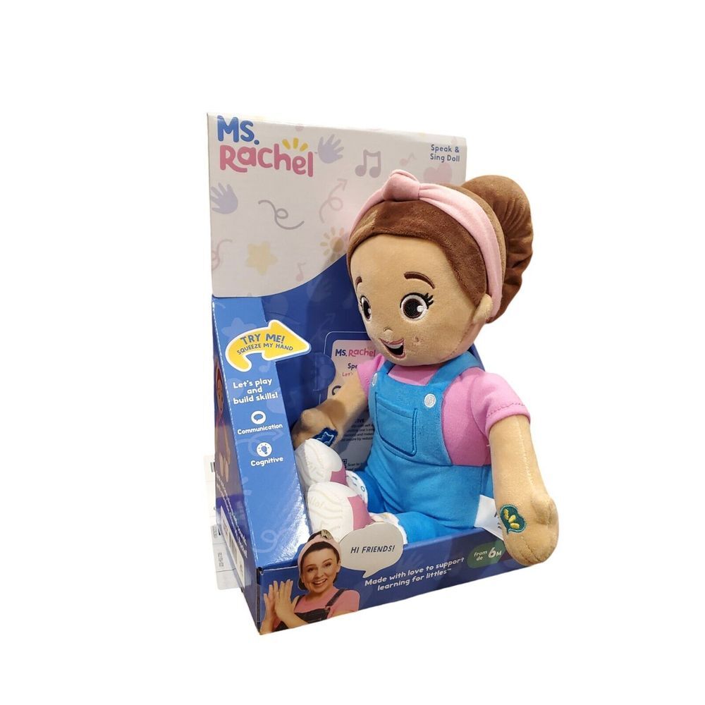 NEW Ms. Rachel Speak & Sing Doll‎ 16 " Tall Interactive 2024 Musical Plush